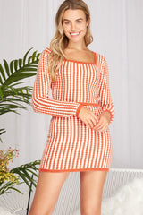 Tamara crochet skirt, Orange - Fashionistar boutique