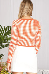 Tamara Crochet top, Orange - Fashionistar boutique