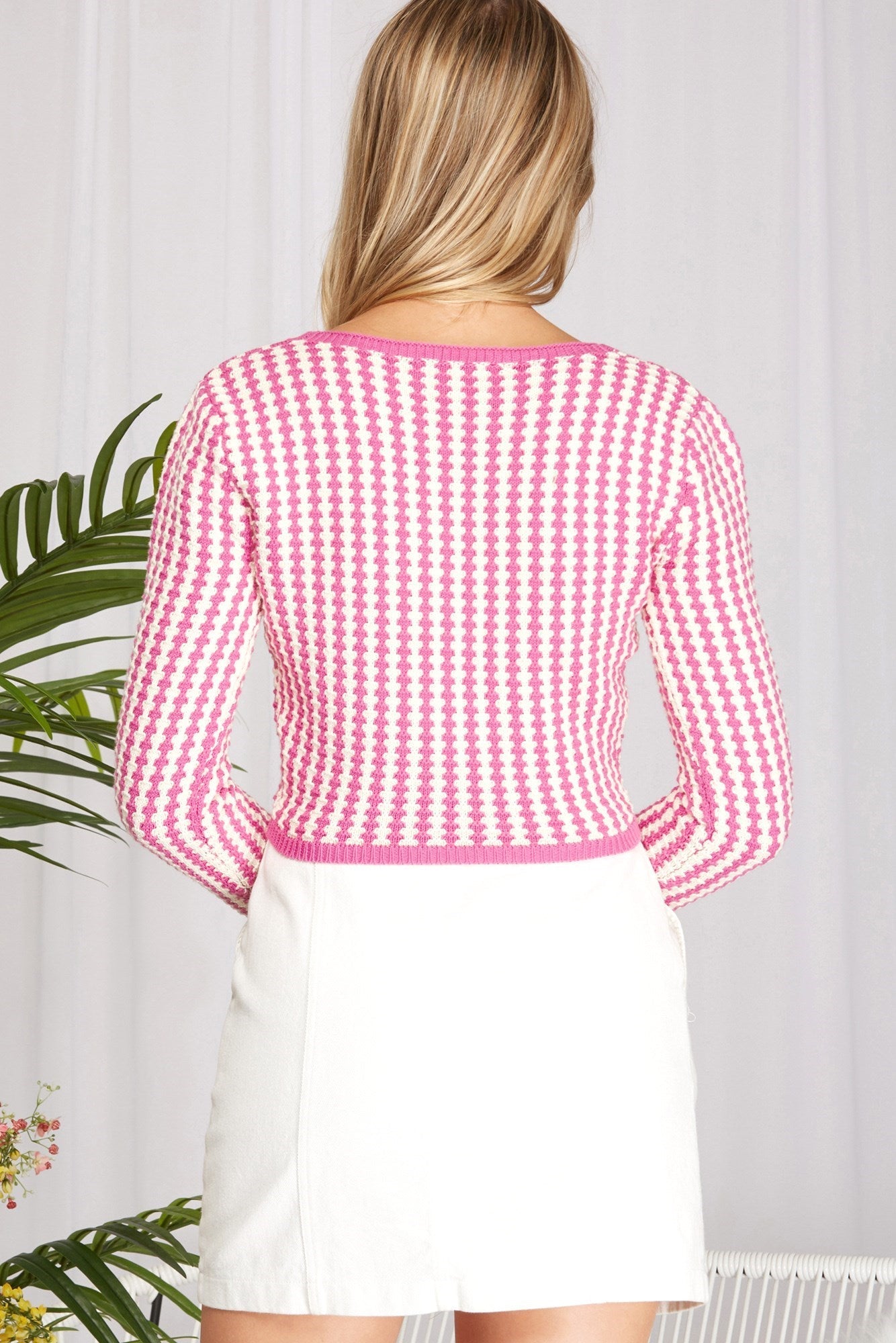Tamara Crochet top, Pink - Fashionistar boutique